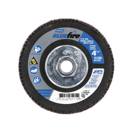 Norton® BlueFire 4 1/2" X 5/8" - 11 P60 Grit Type 29 Flap Disc