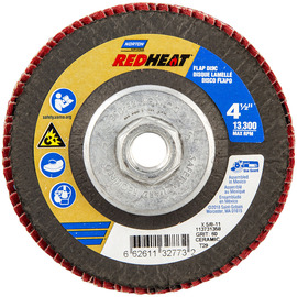 Norton® Red Heat R983 4 1/2" X 5/8" - 11 60 Grit Type 29 Flap Disc