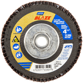 Norton® Blaze 4 1/2" X 5/8" - 11 40 Grit Type 29 Flap Disc