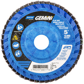 Norton® Gemini 5" X 7/8" P120 Grit Type 27 Flap Disc