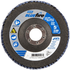 Norton® BlueFire 5" X 7/8" P24 Grit Type 29 Flap Disc