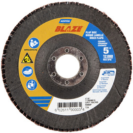 Norton® Blaze 5" X 7/8" 60 Grit Type 29 Flap Disc