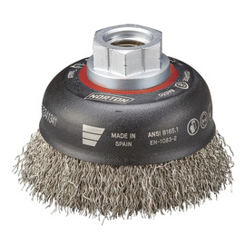 Norton® 3" X 5/8" - 11" BlueFire Carbon Steel Cup Brush