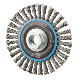 Norton® 4" X 5/8" - 11" BlueFire Stainless Steel Wheel Brush