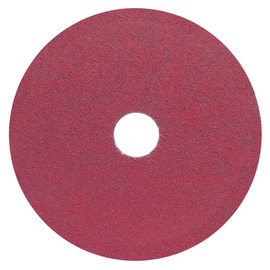 Norton® 5" Dia X 7/8" Arbor 60 Grit Red Heat Ceramic Alumina Fiber Disc