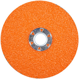 Norton® 5" Dia 36 Grit BlazeX F970 Premium Ceramic Alumina Speed-Change Fastener Fiber Disc