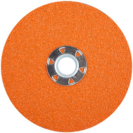 Norton® 5" Dia 60 Grit BlazeX F970 Premium Ceramic Alumina Speed-Change Fastener Fiber Disc