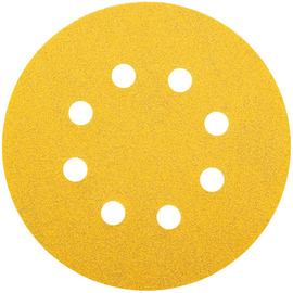 Norton® 5" Dia P80 Grit Gold Reserve Aluminum Oxide Paper Disc