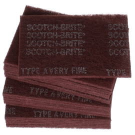 3M™ 6" X 9" Very Fine Grade Aluminum Oxide Scotch-Brite™ Red Disc