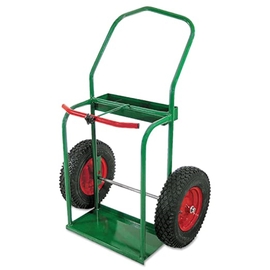 Anthony Welded Products 2 Cylinder Cart With Pneumatic Wheels And Continuous Handle