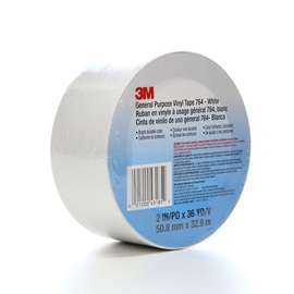 3M™ 2" X 36 yd White 5 mil Vinyl Tapes