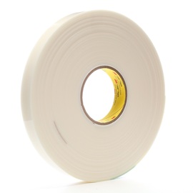 3M™ 1" X 36 yd White 45 mil Acrylic Foam Bonding Tape