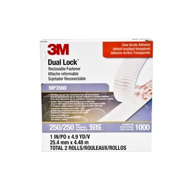 3M™ 1" X 4.9 yd Transparent PP Reclosable Fastener 