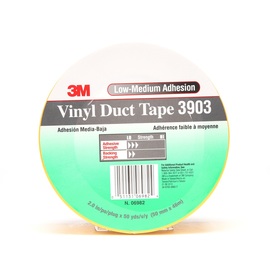 3M™ 2" X 50 yd Yellow 6.5 mil Vinyl Duct Tape