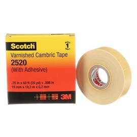 3M™ 0.75" X 60 ft Yellow Scotch® 8 mil Cotton Cloth Tapes