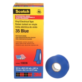 3M™ 0.75" X 66 ft Blue Scotch® 7 mil PVC Tapes