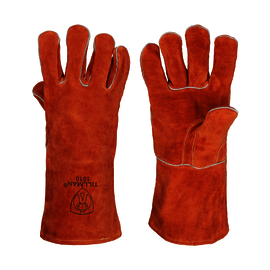 Tillman® Large 14" Brown Select Shoulder Split Cowhide Cotton Lined Stick Welders Gloves