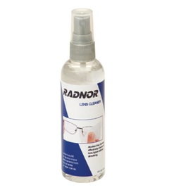 RADNOR™ Clear/Blue/White Lens Cleaning Solution (4 oz Bottle)