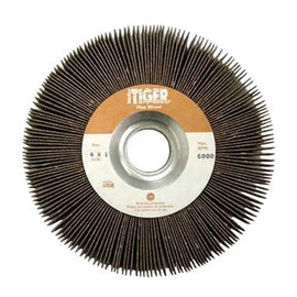 Weiler® 6" 60 Grit Medium Tiger® Unmounted Flap Wheel