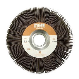 Weiler® 6" 80 Grit Fine Tiger® Unmounted Flap Wheel