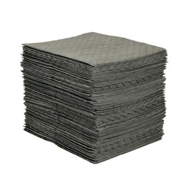 Brady® 15" X 19" MRO Plus® Gray MMM (Meltblown-Meltblown-Meltblown) Polypropylene Sorbent Pad