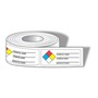 AccuformNMC™ 1 1/2" X 3 7/8" Red/Black/Yellow/Blue/White Paper NFPA Label "CHEMICAL NAME___ COMMON NAME___ MANUFACTURER___"