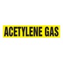 AccuformNMC™ 1" X 9" Black/Yellow Vinyl Pipe Marker "ACETYLENE GAS"