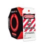 AccuformNMC™ 6 1/4" X 3" Black/Red/White PF-Cardstock Safety Tags By-The-Roll "DANGER DO NOT OPERATE THIS LOCK/TAG MAY ONLY BE REMOVED BY: NAME:___DEPT:___EXPECTED COMPLETION:___..."