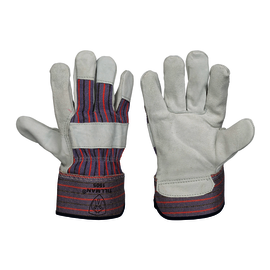 Tillman® 2X Blue, Red And Gray Slightly Select Shoulder Split Cowhide Palm Gloves With Canvas Back And Rubberized Safety Cuff