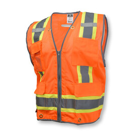 Radians Medium Hi-Viz Orange And Hi-Viz Green RADWEAR® Polyester/Mesh Heavy Duty Vest