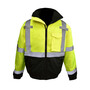 Radians Medium Hi-Viz Green And Black RADWEAR® Weatherproof Polyester Oxford/Polyurethane Jacket