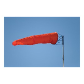 Accuform Signs® 10" X 36" Orange Fluorescent Vinyl Fabric Windsock