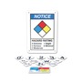 Accuform Signs® 14" X 10" Black/Yellow/Blue/Red/White Plastic Safety Sign "NOTICE (NFPA DIAMOND) HAZARD RATING 4 EXTREME 3 SERIOUS 2  MODERATE 1 SLIGHT 0 MINIMAL"