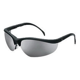 MCR Safety® Klondike® Black Safety Glasses With Silver Mirror Duramass® Hard Coat Lens