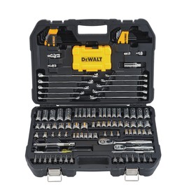 DEWALT® 1/4" X 3/8" Black/Silver Chrome Mechanics Tool Set