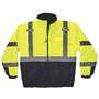 Ergodyne 2X Black/Hi-Viz Yellow GloWear® 8377 300D Oxford Polyester/Polyurethane Jacket/Coat