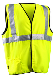 OccuNomix Large Hi-Viz Yellow Cotton/Polyester Vest