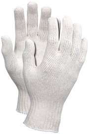 Memphis Glove Natural Small Cotton/Polyester General Purpose Gloves With Knit Wrist Cuff