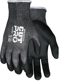 MCR Safety Large Cut Pro® 13 Gauge Hypermax™ Cut Resistant Gloves With Nitrile Coated Palm