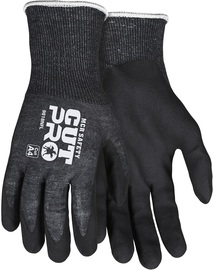 MCR Safety Large Cut Pro® 18 Gauge Aramid - ARX® / Steel Cut Resistant Gloves With Nitrile Coated Palm and Fingertips