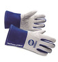 Miller® Large 11 1/2" Blue And White Cowhide/Goatskin Unlined TIG Welders Gloves
