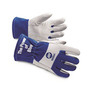 Miller® Large 11 1/2" White And Blue Cowhide/Goatskin Wool Lined TIG/Multi-Purpose Welders Gloves