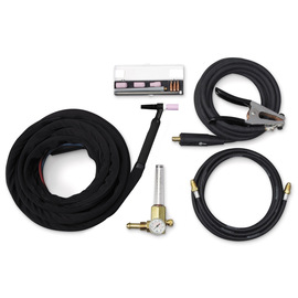 Miller® Weldcraft™ W-375 Super Cool™ 375 Amp Water Cooled TIG Torch Package With Rigid Head And 25' Cable Miller® Weldcraft™ W-375 Super Cool™ 375 Amp Water Cooled TIG Torch Package With Rigid Head And 25' Cable
