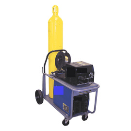 Saf-T-Cart 1 Cylinder Cart With Hard Plastic Wheels And Bent Handle