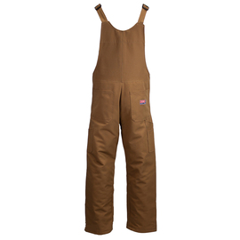 National Safety Apparel 34" X 30" Brown FR Cotton Flame Resistant Bib Overall With Snap Front Closure