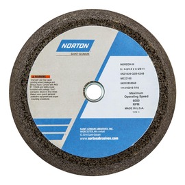 Norton® 6" 16 Grit Extra Coarse Zirconia Alumina Snagging Wheel