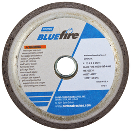 Norton® 4" X 2" X 5/8" BlueFire® Extra Coarse Grit Zirconia Alumina Type 11 Snagging Wheel