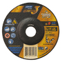 Norton® 5" X 1/8" X 7/8" Quantum3™ 24 Grit Ceramic Alumina Type 27 Depressed Center Combination Wheel