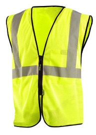 OccuNomix Small - Medium Hi-Viz Yellow Polyester/Mesh Vest