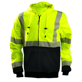 OccuNomix X-Large Hi-Viz Yellow Polyester/Fleece Sweatshirt